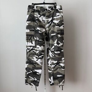 Rothco BDU sz M Regular Grey White Black Camo Cargo Tactical Pants Military